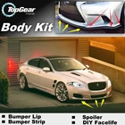 Дефлектор губ бампера для Jaguar XJ X350 X358 XJ351 XJ6 XJ8 Vanden Plas XJR Передняя спойлер юбкакомплект кузоваполоса