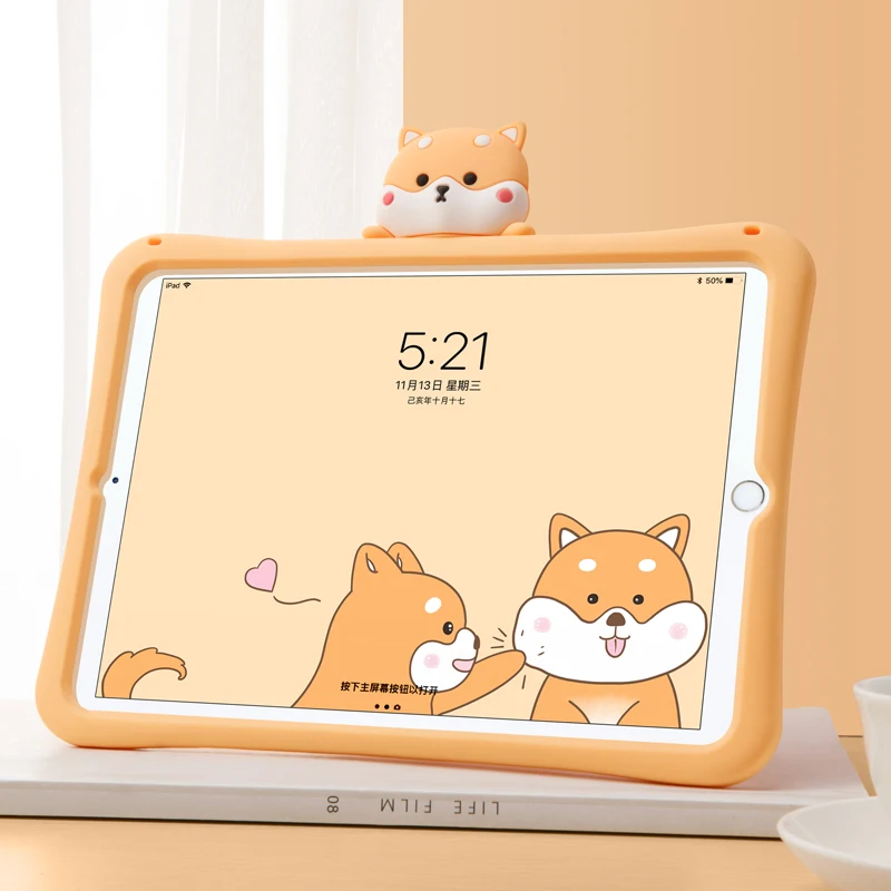 

Shockproof Case for iPad Air 4 10.2 Pro 11 2020 Case Soft Kids Cover Stand for iPad Air 2 3 1 9.7 10.5 Mini 8th Generation Capa