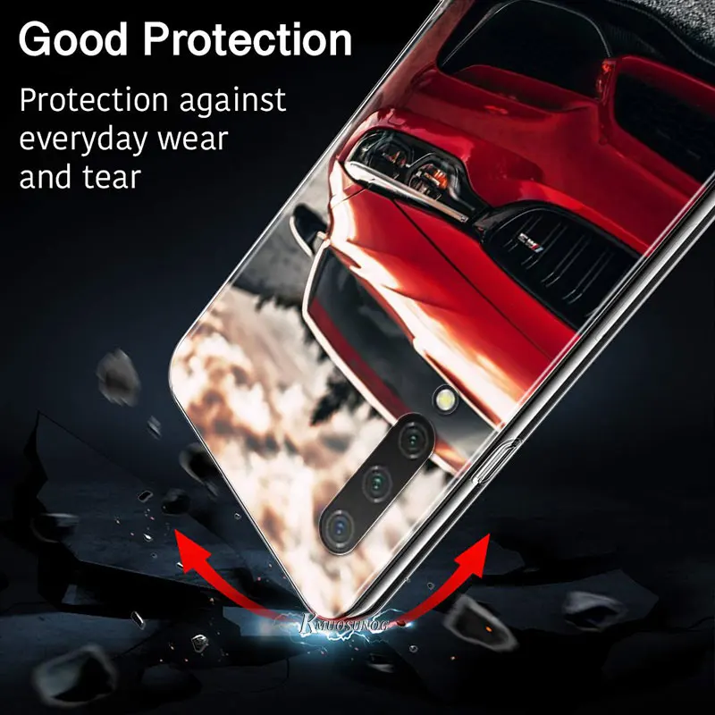 

Blue Red Sport Car for Xiaomi Mi11 10T Note10 Ultra 5G 9 9T SE 8 A3 A2 6X Pro Play F1 Lite 5G Transparent Phone Case