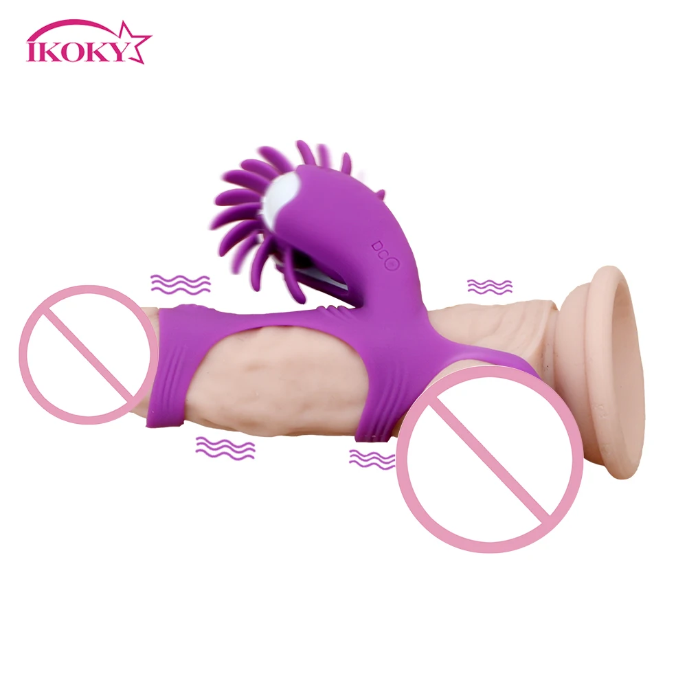 Кольца для пениса IKOKY силиконовые кольца Стимулятор клитора Секс-игрушки пар