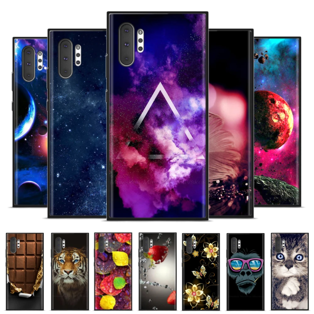 

Case Cover Silicone For Samsung Galaxy Note 10 Note10 Cover back Cases TPU Funda For Samsung Note 10 plus bumper Phone Case