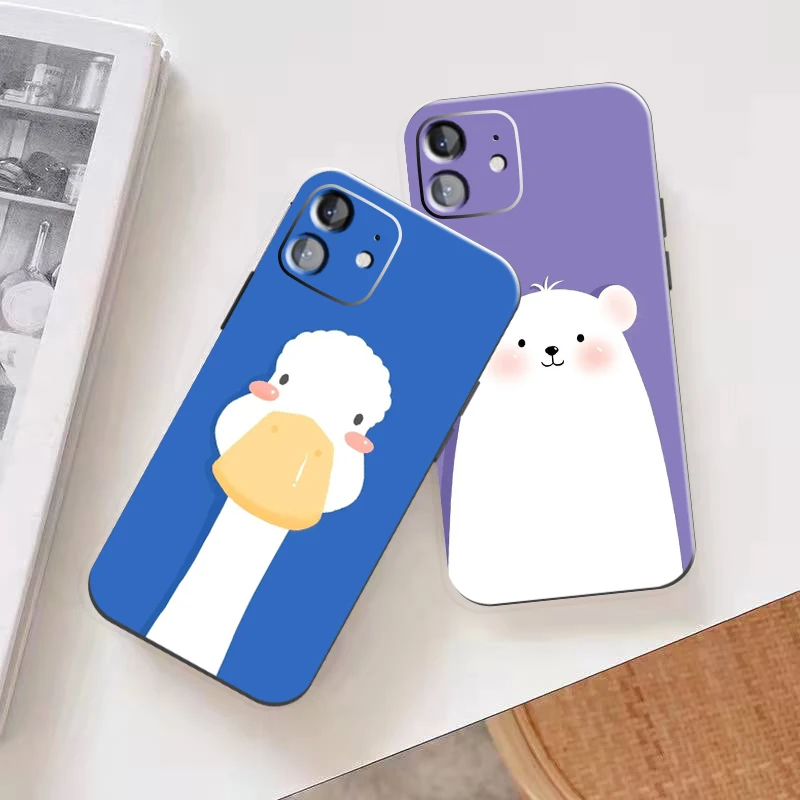 

Phone Case Shockproof Soft TPU Anti Fall for iPhone 11 12 13 Pro XR X XS Max Mini 8 7 6 Plus Silicone Full Lens Protection Cover