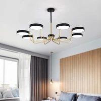 nordic style chandelier modern minimalist atmospheric chandelier creative household personality bedroom dining room lighting