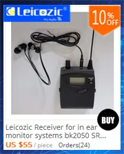 Leicozic Профессиональный UHF Беспроводной сценический микрофон, микрофонная система, два канала, истинное разнообразие, приемник, 2 ручных микрофона, светодиодный дисплей