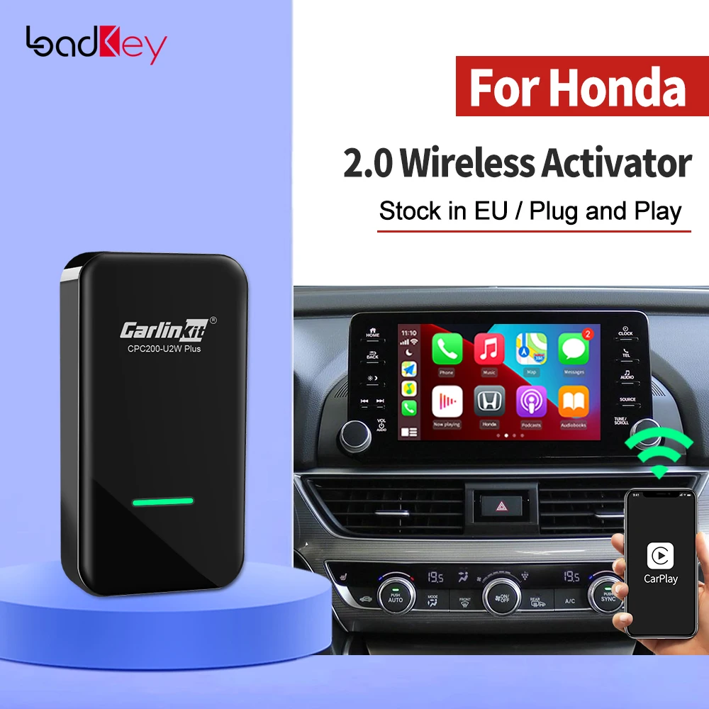 

LoadKey & Carlinkit 3,0 Wireless CarPlay Android Auto для Honda Civic CRV Ridgeline Адаптер Smart link USB Dongle Kit Активатор