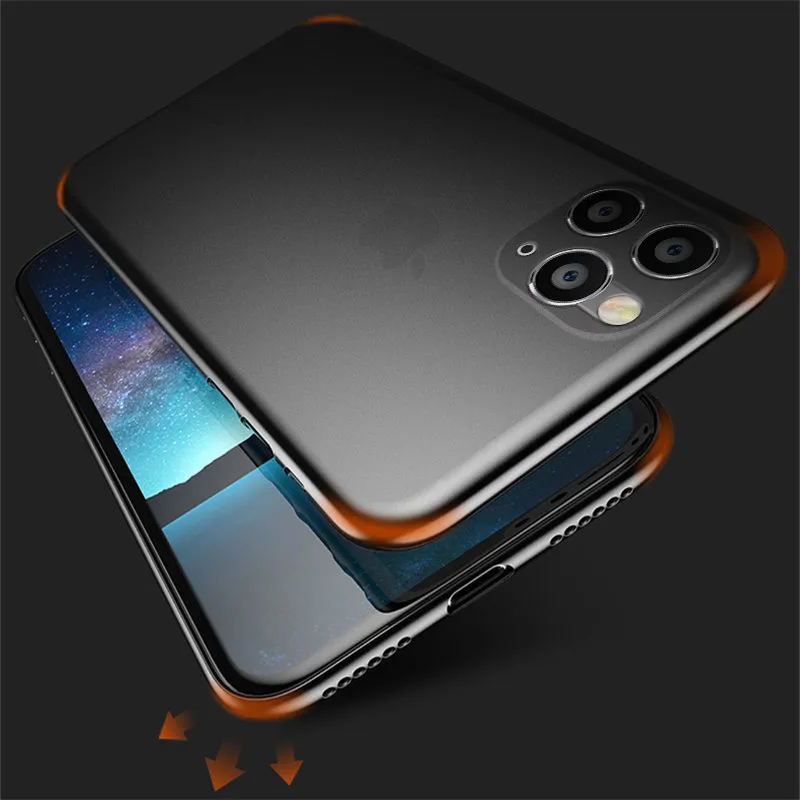KJOEW Transparent 0.26mm Ultra Thin Matte Phone Case For iPhone 7 8 6 6s Plus 11 Pro X XR XS Max Shockproof Slim Cover Capa |