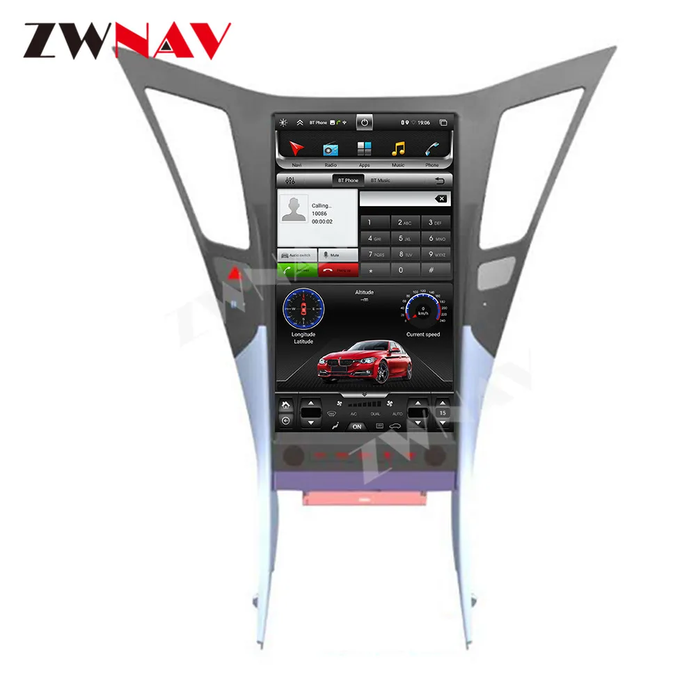 

ZWNAV android 10.0 Auto Electronics 4g gps tracker Car Multimedia dvd Player For Hyundai Sonata 2010-2014 car stereo head unit