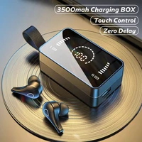 h3 tws bluetooth wireless headphones 3500mah charging box 9d stereo sports waterproof earphones with microphone for all phone