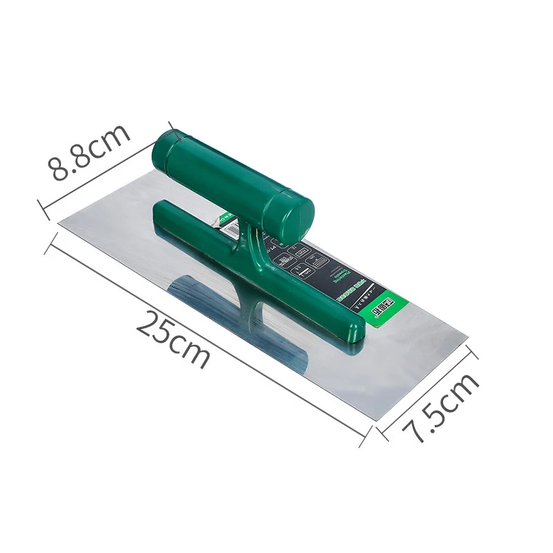 

1Pcs Stainless Steel Professional Bricklaying Trowel Cement Scraper Mud Board Construction Plastering Tool with Plastic Handle