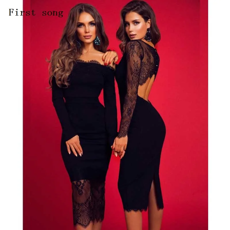 Первой песне узкие из прозрачного кружева сексуальное платье 2020 новое летнее с О