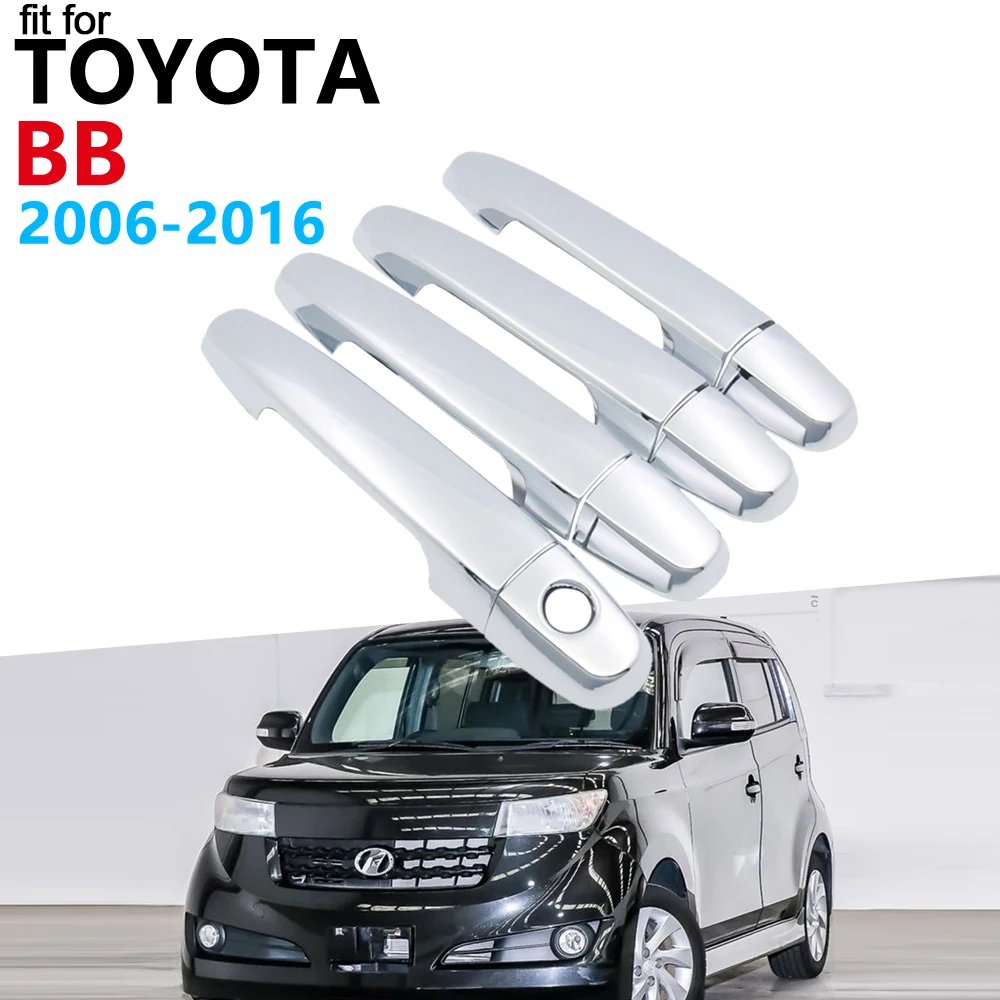Хромированная крышка дверной ручки для Toyota bB QNC20 2006 ~ 2016 2015 2014 2013 2012 2011 2010 набор