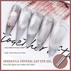 Магнитный Гель-лак для ногтей, полупрозрачный, кошачий глаз