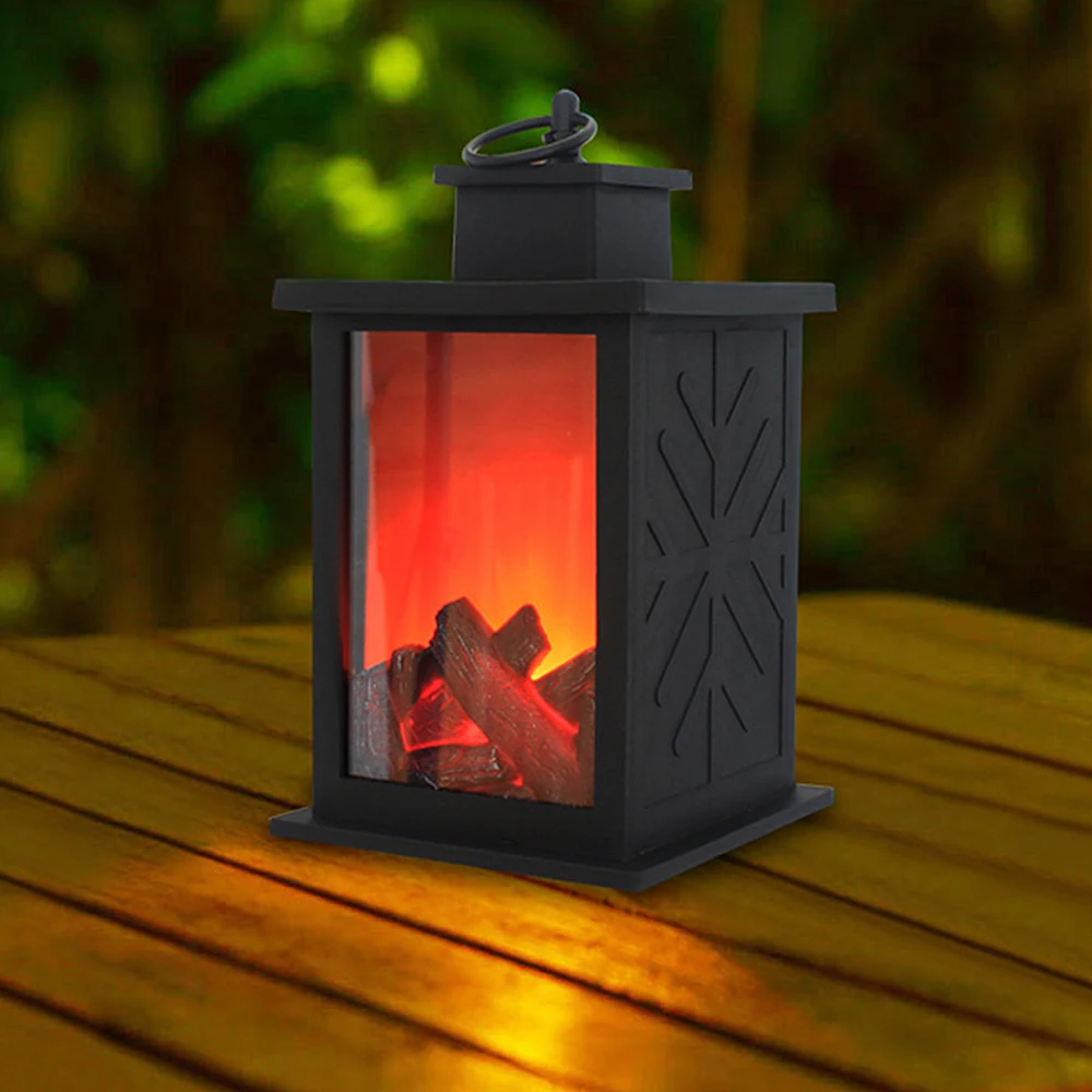 Декоративный светильник для камина Настольный беспламенный светодиодный