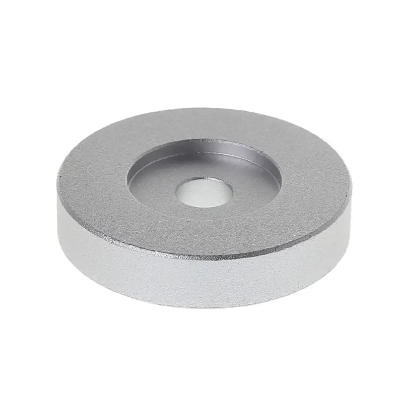 Record Turntable Adapter 45 RPM Aluminum Silver for 7