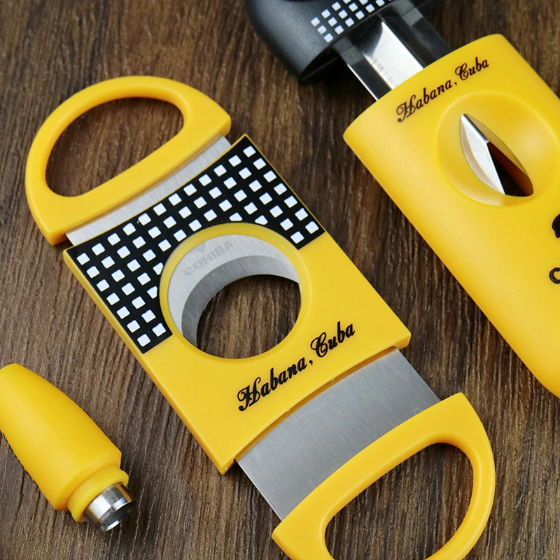 COHIBA 3 сигарный набор переносной резак V Cut Sharp лезвие из нержавеющей стали для