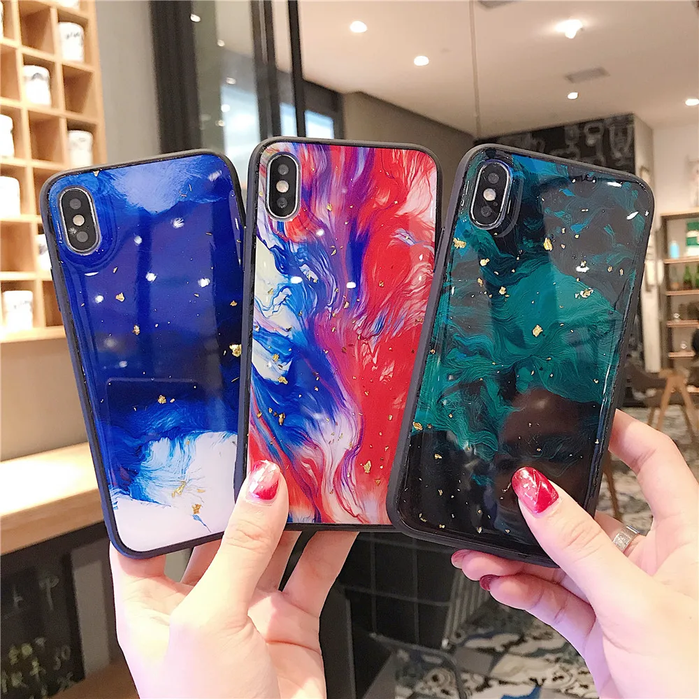 Роскошный золотой фольгой love чехол для samsung Galaxy S9 S8 плюс крышка для samsung Note 8 S9 note 9 10 чехол s10 плюс s10e J4 J6 J8