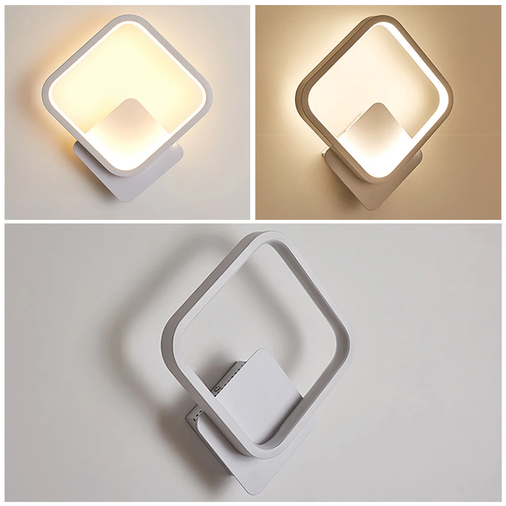 

Indoor Decoration Living Room 110-240V Entrances TV Background Aluminium Bathroom Bedside Lamp Modern Simple LED Wall Light
