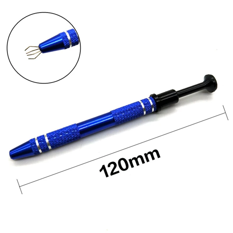 

Gripping Tiny Electronic Four Claw Grabber IC Extractor Pickup Precision Grabber Clamping Clip Pick Up Tool Components Catcher