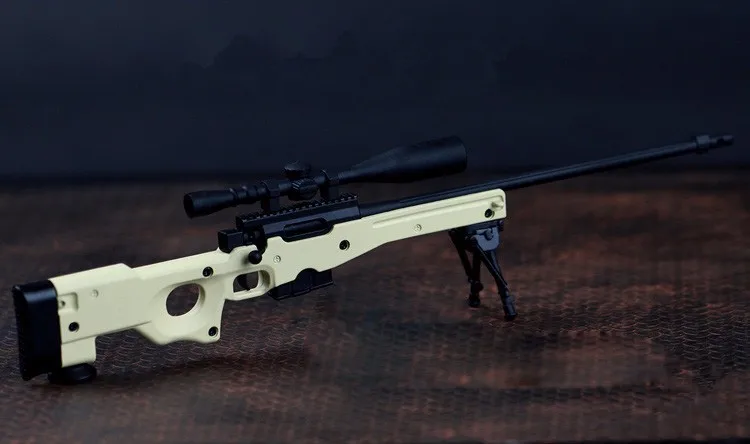 Gun Model 1/6 Scale AWM L96A1 Full Metal Sniper Rifle Green/Sand Color Collectible | Игрушки и хобби