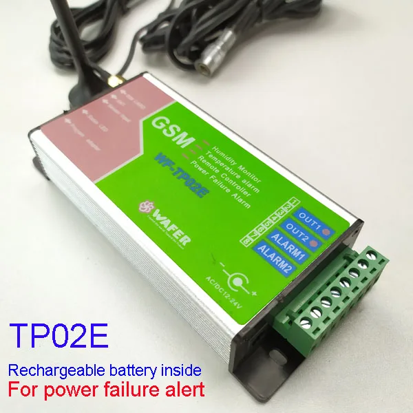 WF-TP02E GSM монитор температуры и SMS сигнализация и регистратор данных через электронную почту и оповещение о неисправности питания, совместимое с WF-TP02B