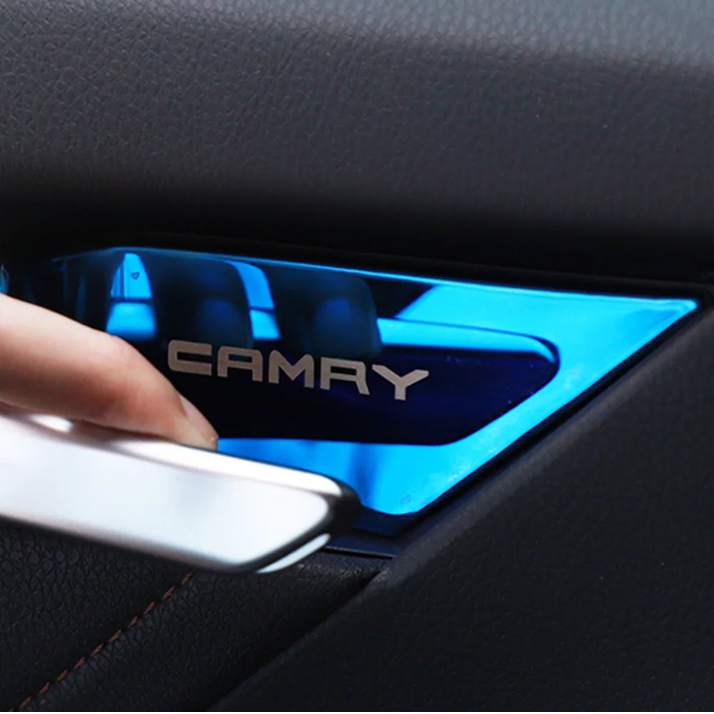 Автомобильная наклейка полоса из нержавеющей стали для Toyota Camry 2018 2019 аксессуары