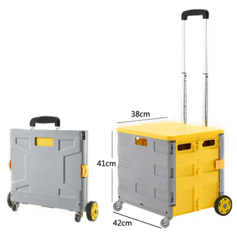 Складная корзина для покупок белья Бакалея тележка складская Рынок Чемодан