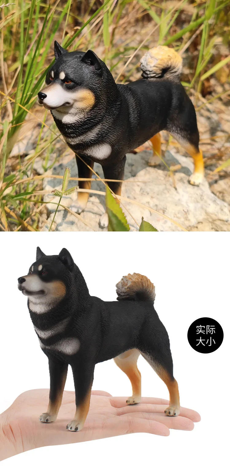 Моделирующее животное большая модель собаки Шиба-ину игрушка для домашних