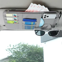 car storage holder card holder sunshade bag for kia rio ford focus hyundai ix35 solaris mitsubishi asx outlander pajero