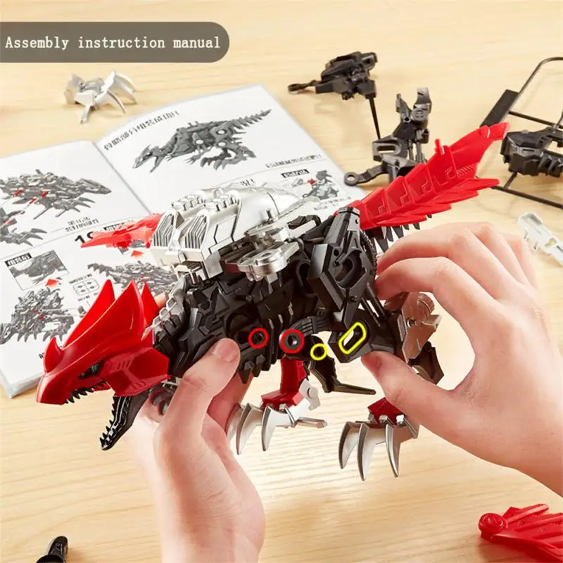 

Simulation Dinosaur Dragon Electric Lighting Walking Boys Toys Kids Robot Pet Animal Model Movable Toy Children Birthdays Gifts