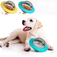ufo pet treat ball interactive dog toy iq chasing balls tumbler shaking leakage food dispenser slow feeder dogs training toys
