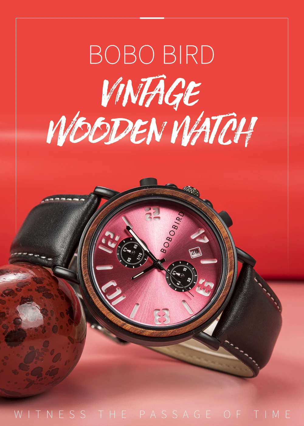 Reloj hombre BOBO BIRD водонепроницаемые часы для мужчин Топ роскошные стильные светящиеся часы Отображение даты деревянные часы для мужчин OEM Прямая поставка