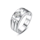 Кольца мужские из синтетического бриллианта толщиной 4 мм, 2022 карат