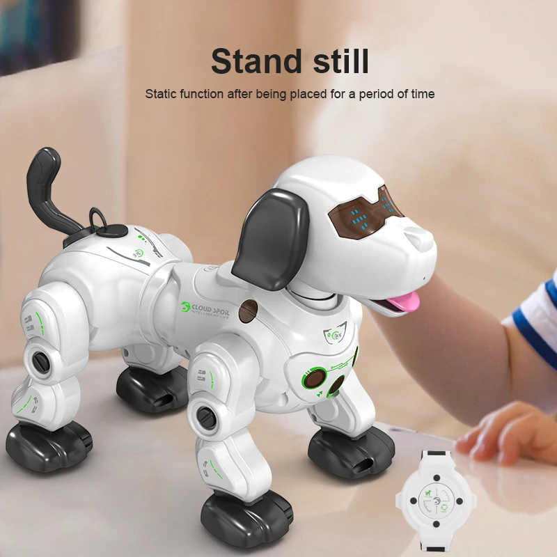 Electronic Animal Pets RC Robot Dog Voice Remote Control Spray Pet Toy Toys Music Song For Kids | Игрушки и хобби