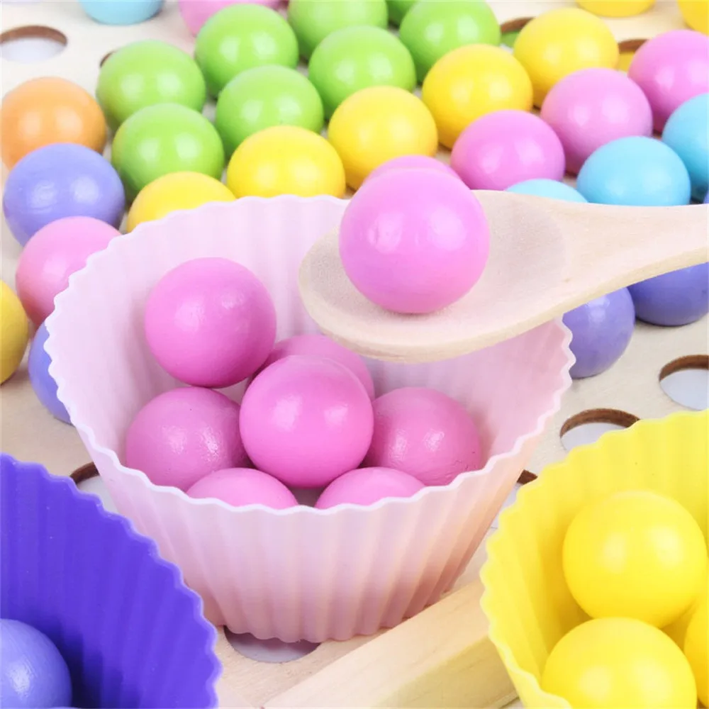 

DIY Elimination Bead Clip Bead Children Logic Concentration Fine Motor Training Board Game Montessori Educational Toys for Kids