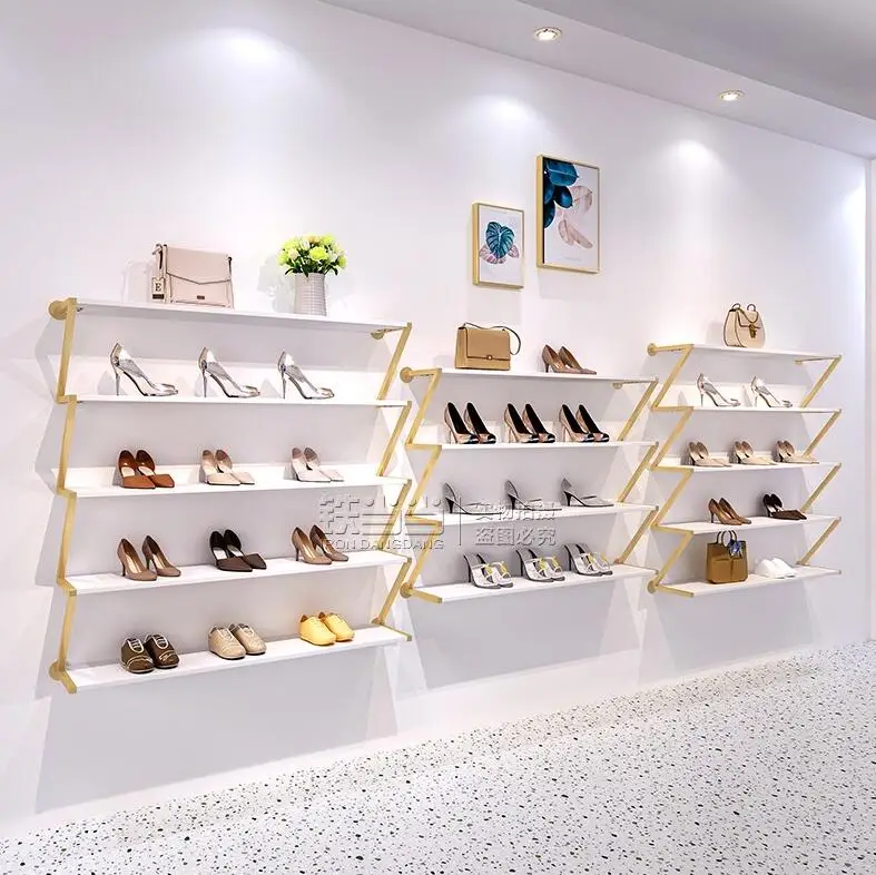 Полка для обуви Стеллаж выставки товаров магазина многослойная творческий