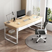 80 120cm large wooden computer laptop desk office desk with drawers modern home writing table simple office upgraded study table