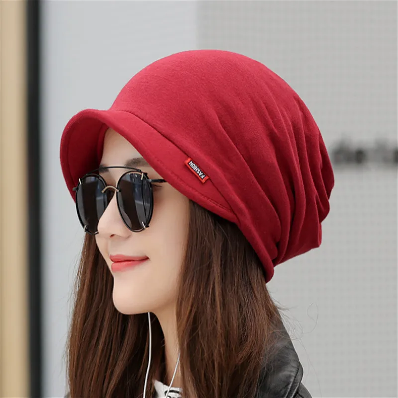 Женская Вязаная Шапка бини однотонная Повседневная вязаная шапка на весну и