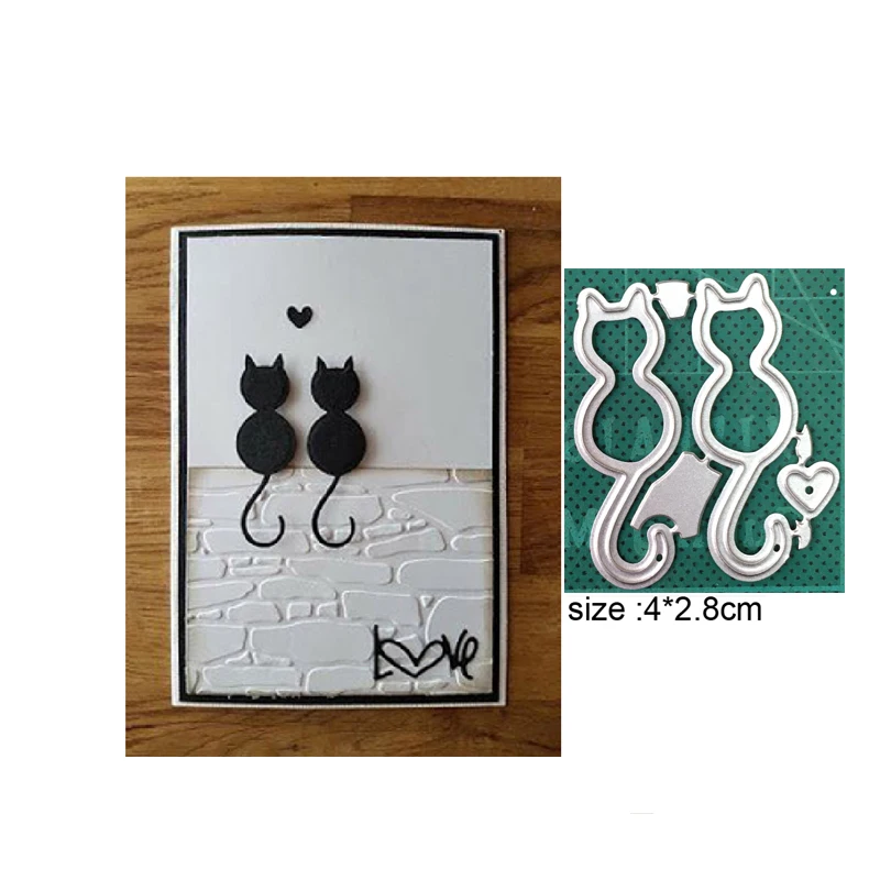 

Metal Cutting Dies Cut Mold Animal cat Decoration Scrapbook Paper Craft Knife Mould Blade Punch Stencils