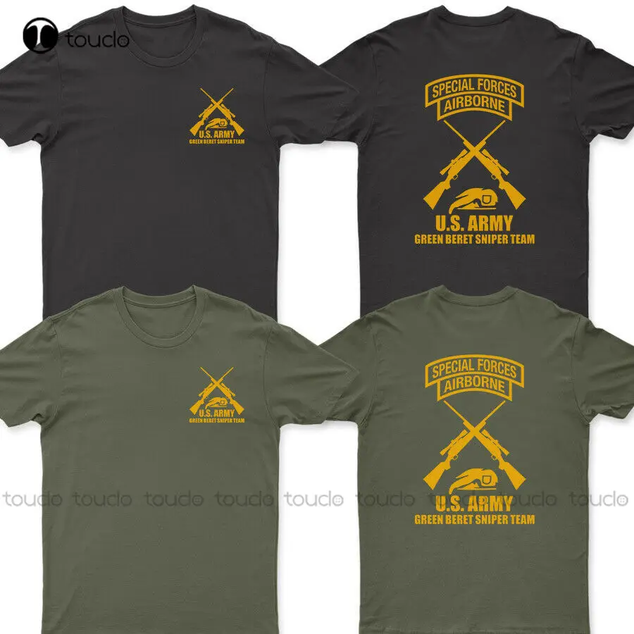 New Army Green Beret Special Force Sniper Team T-Shirt Shirt For Women Men Cotton Tee Shirts S-5Xl