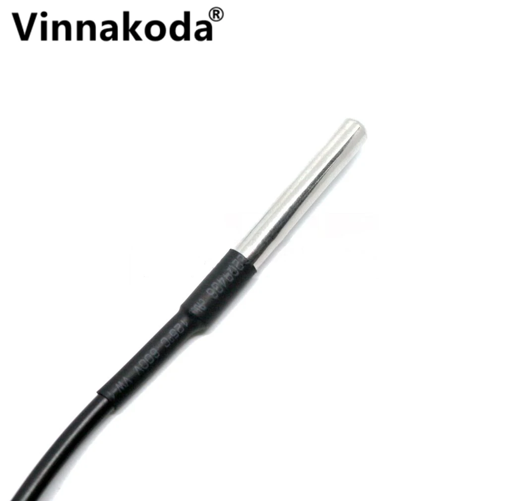 Датчик температуры с посылка сом из нержавеющей стали DS1820 водонепроницаемый