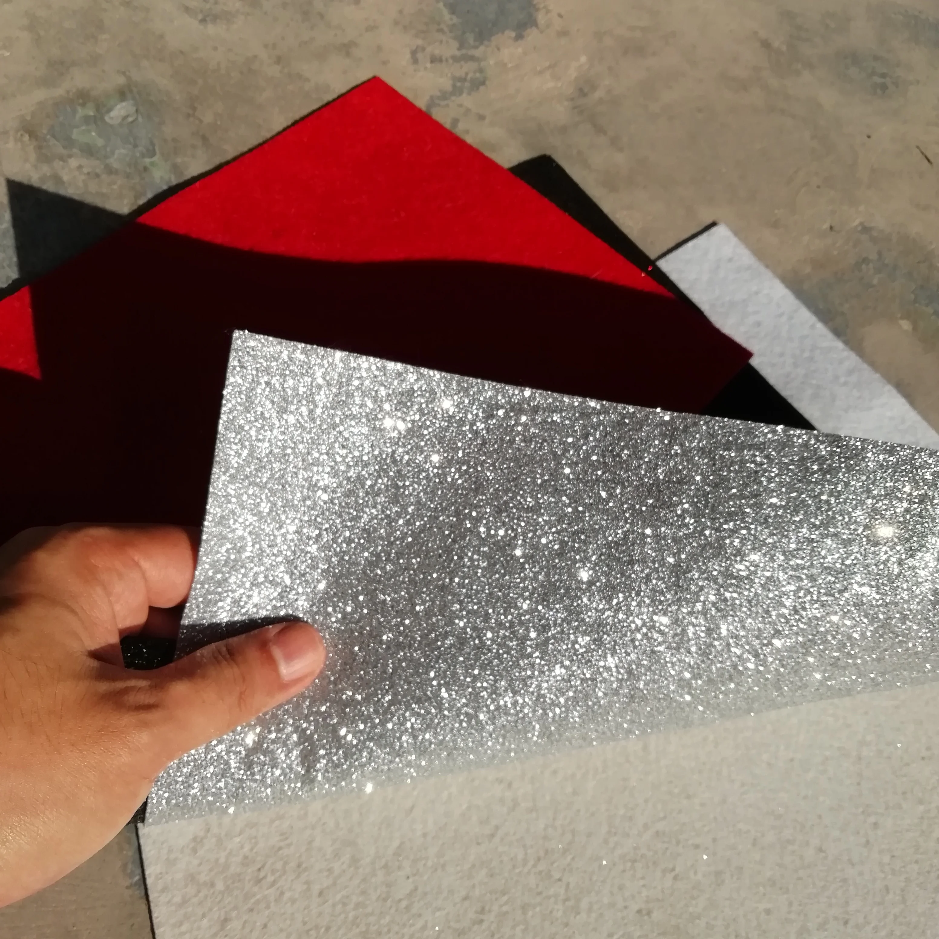 Блестящая войлочная Нетканая ткань 1 шт. супермягкая толщиной 2 мм для творчества