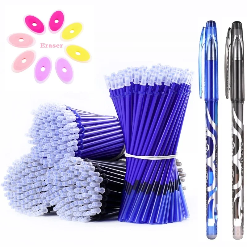 

Erasable Pen Set Washable Handle Black Blue Ink Writing Gel Pen Rollerball Pens Stationery Supplies Office For School 04166