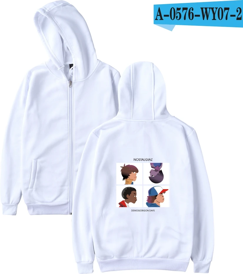 

All-match Fashion Stranger Things Hoodies zipper Men/Women Letters Print Harajuku Cotton Sweatshirt Man Autumn/Winter Pullovers