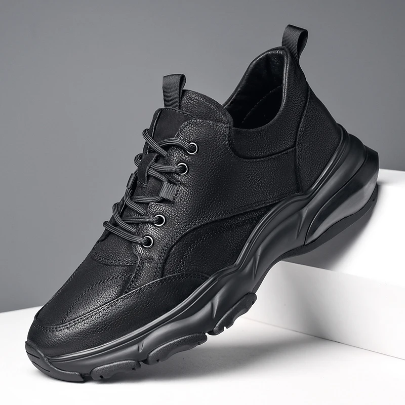 

Spring Summer 2021 Leather Men's Shoes Breathable Casual Driving Men's Shoes Light Soft Men's Flats