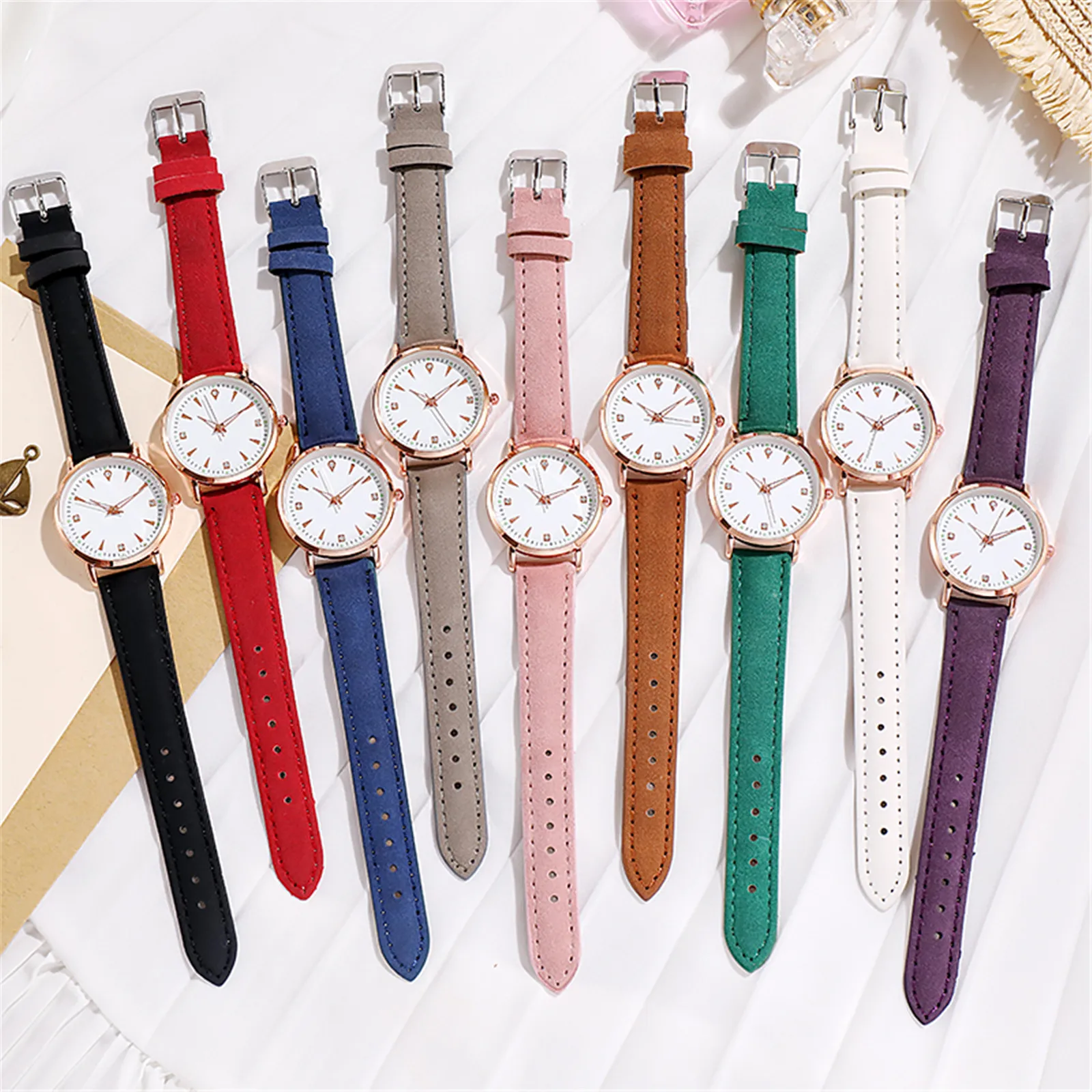 

Minimalist Classic Women Watch Leather Strap Alloy Case Digital Scale Dial Watchforwomen Casual Quartz Wrist Clock Reloj Mujer