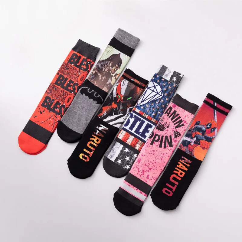 

New Street Skate Socks Dance Men's and Women's Fashion Socks Basketball Sweat Absorption Autumn and Winter Sports Funny Socks
