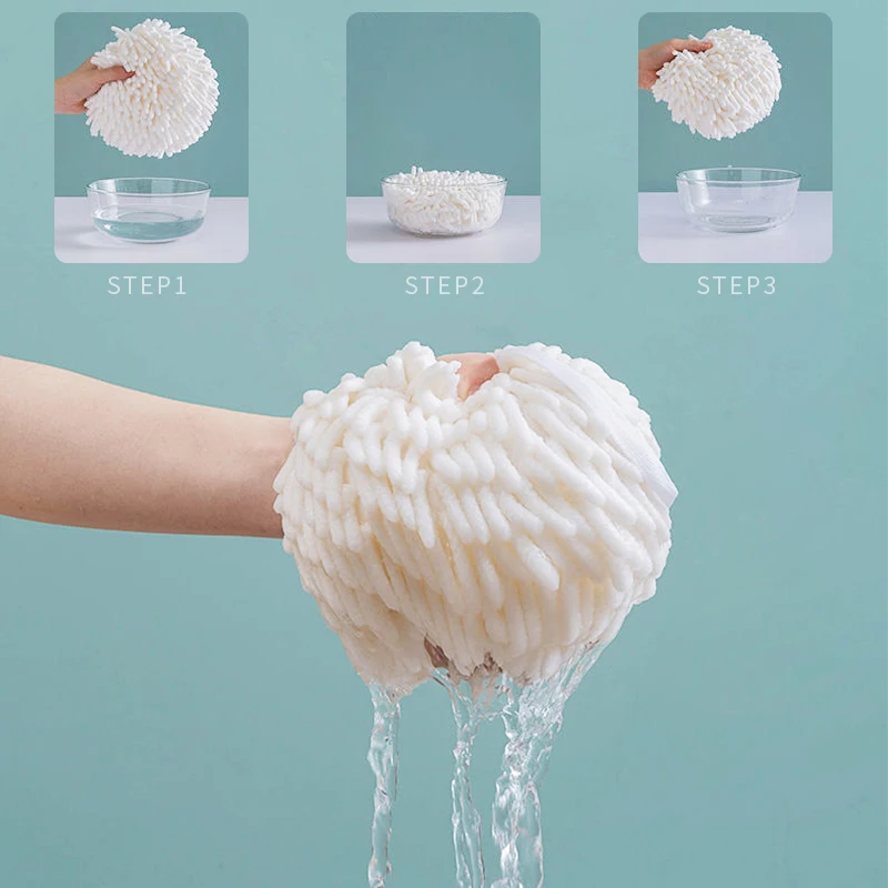 Полотенце для рук кухонное полотенце мягкое плюшевое синельное подвесное