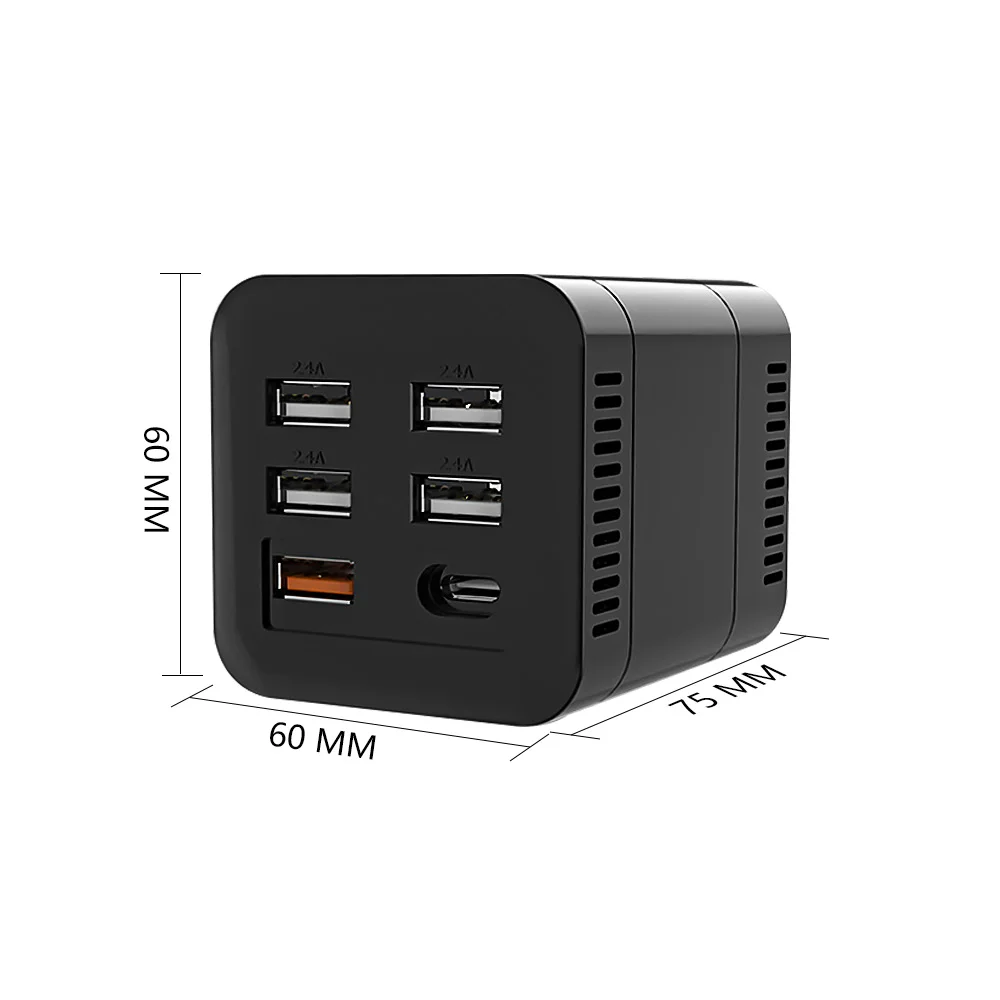 Автомобильный инвертор SUNYIMA150W с чистой синусоидой DC 12 В/24 В в AC 220 QC 3 0 быстрое