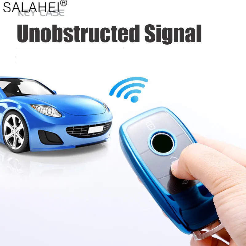 

Luxury Soft TPU Car Key Cover Case Shell Bag Protective For Mercedes Benz 2017 E Class W213 2018 S class Car Styling Accessories