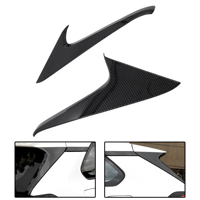 

Car Decorative Stickers Rear Window Flank Tail Wing Triangle Stickers for Toyota Rav4 Weilanda Rear Window Cover Protector Decor